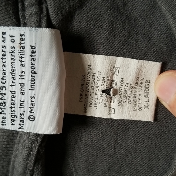 Men's X-Large Blue M&M T-Shirt - Picture 3 of 3